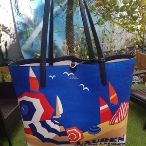 Ralph Lauren reversible beach tote